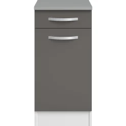 Unterschrank Eko 40x60 cm mit Schublade und Tür - grau