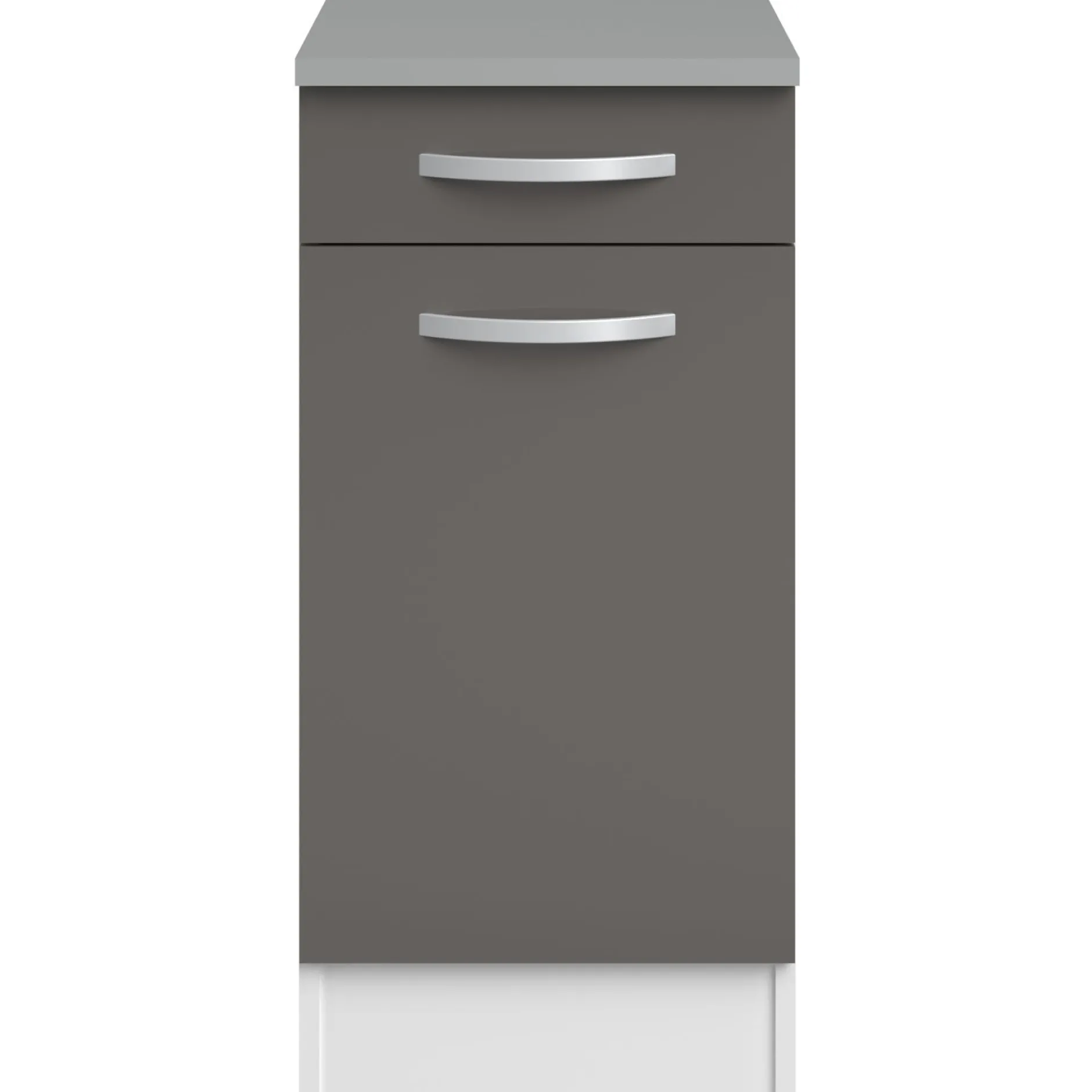 Unterschrank Eko 40x60 cm mit Schublade und Tür - grau