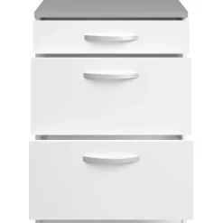 Unterschrank Eko 60x60 mit 3 Schubladen - weiß