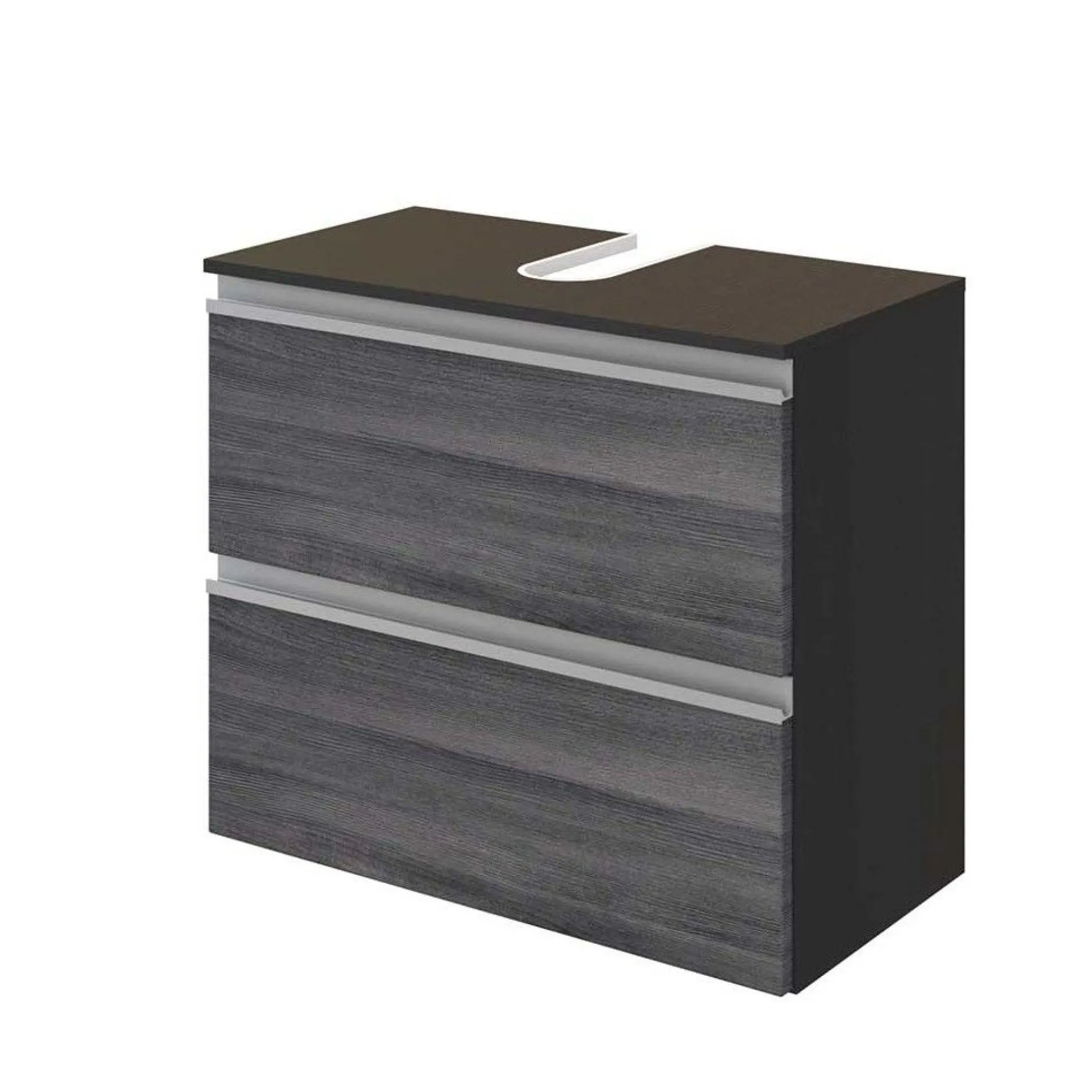 Unterschrank Lotuk 60cm 1 Tür und 1 Schublade - Eiche grau