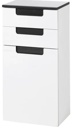 Unterschrank Siena 40cm - weiß/anthrazit