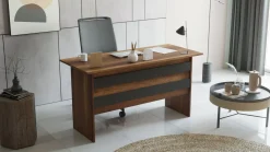 Vario A Schreibtisch | 100 % MELAMIN | Walnuss, Anthrazit