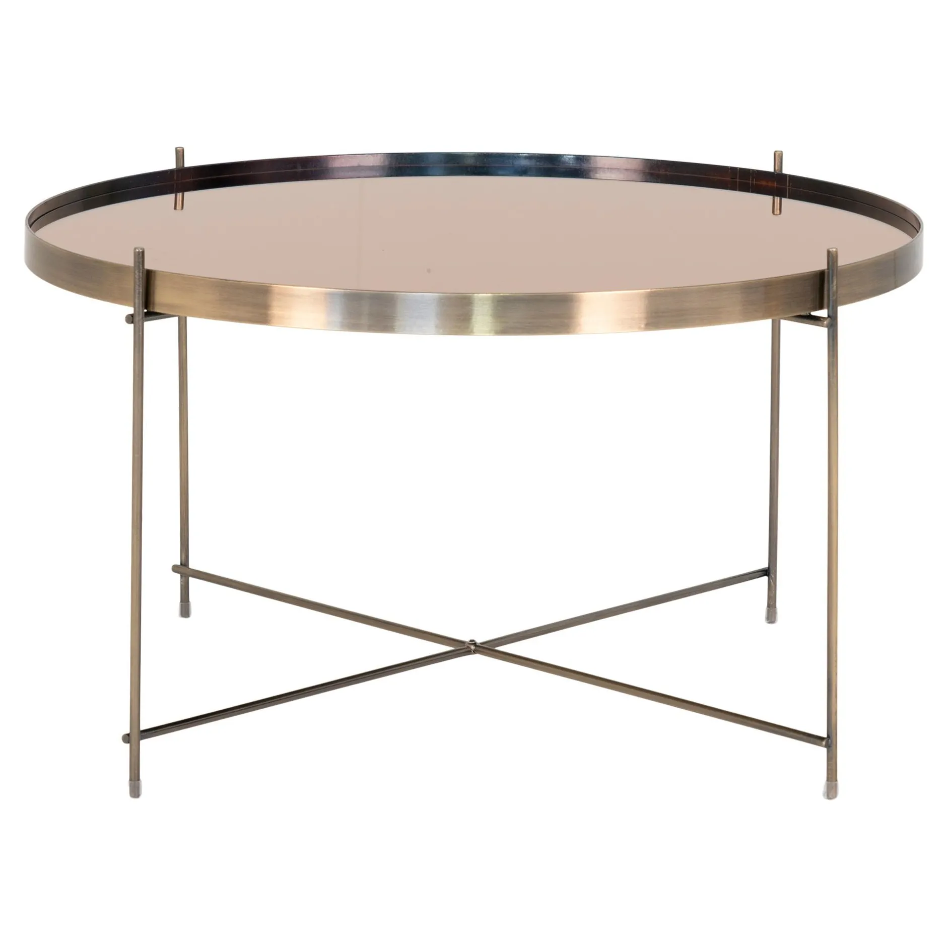 Venezia Couchtisch - Messingoptik | Ø70xh40cm