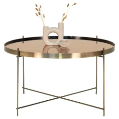 Venezia Couchtisch - Messingoptik | Ø70xh40cm