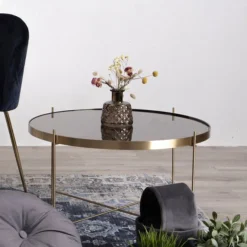 Venezia Couchtisch - Messingoptik | Ø70xh40cm
