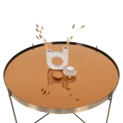 Venezia Couchtisch - Messingoptik | Ø70xh40cm