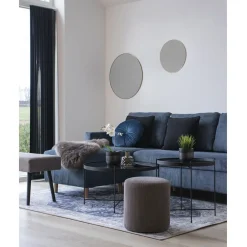 Venezia Schwarzer Couchtisch - Stahl und Glas