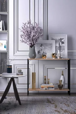 Verona Sideboard | MELAMIN - METALL | Schwarz Atlantic Pine