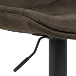 Verstellbarer Barhocker Adèle 65-86cm - anthrazit/schwarz