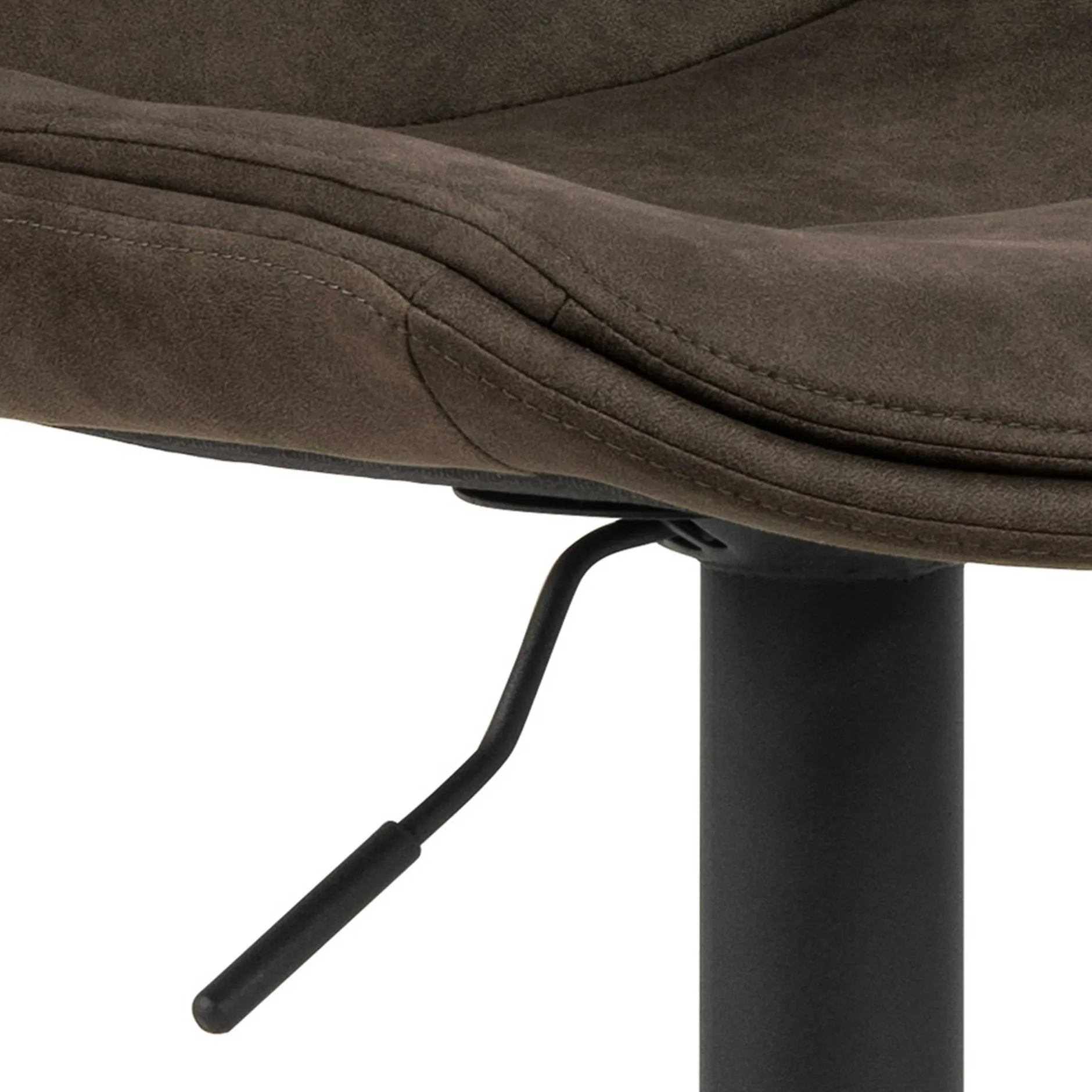 Verstellbarer Barhocker Adèle 65-86cm - anthrazit/schwarz