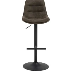 Verstellbarer Barhocker Adèle 65-86cm - anthrazit/schwarz
