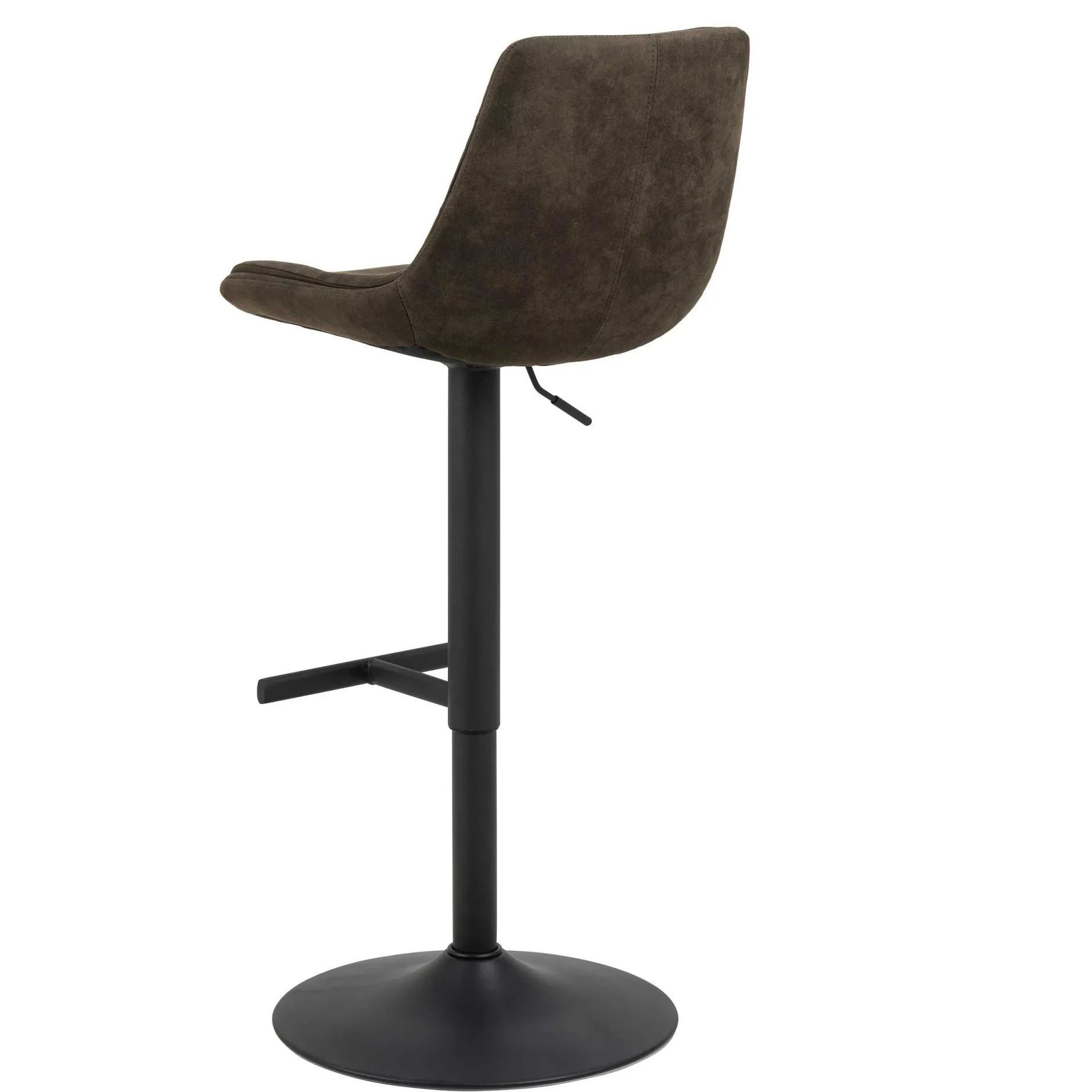 Verstellbarer Barhocker Adèle 65-86cm - anthrazit/schwarz
