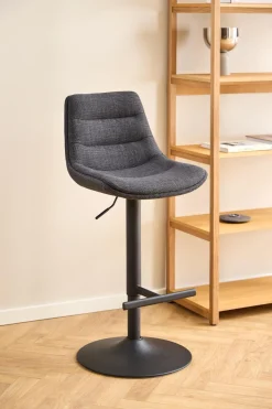 Verstellbarer Barhocker Adèle - 65-86cm - dunkelgrau