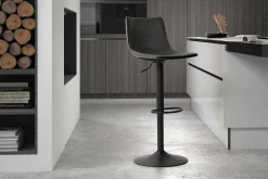 Verstellbarer Barhocker Fontana - anthrazit