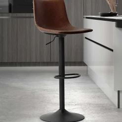 Verstellbarer Barhocker Fontana - braun
