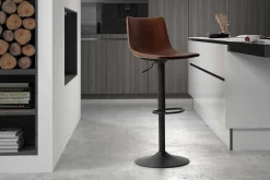 Verstellbarer Barhocker Fontana - braun