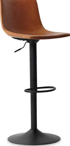 Verstellbarer Barhocker Fontana - cognac