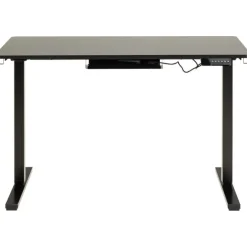 Verstellbarer Schreibtisch Garcia mit Haken - schwarz