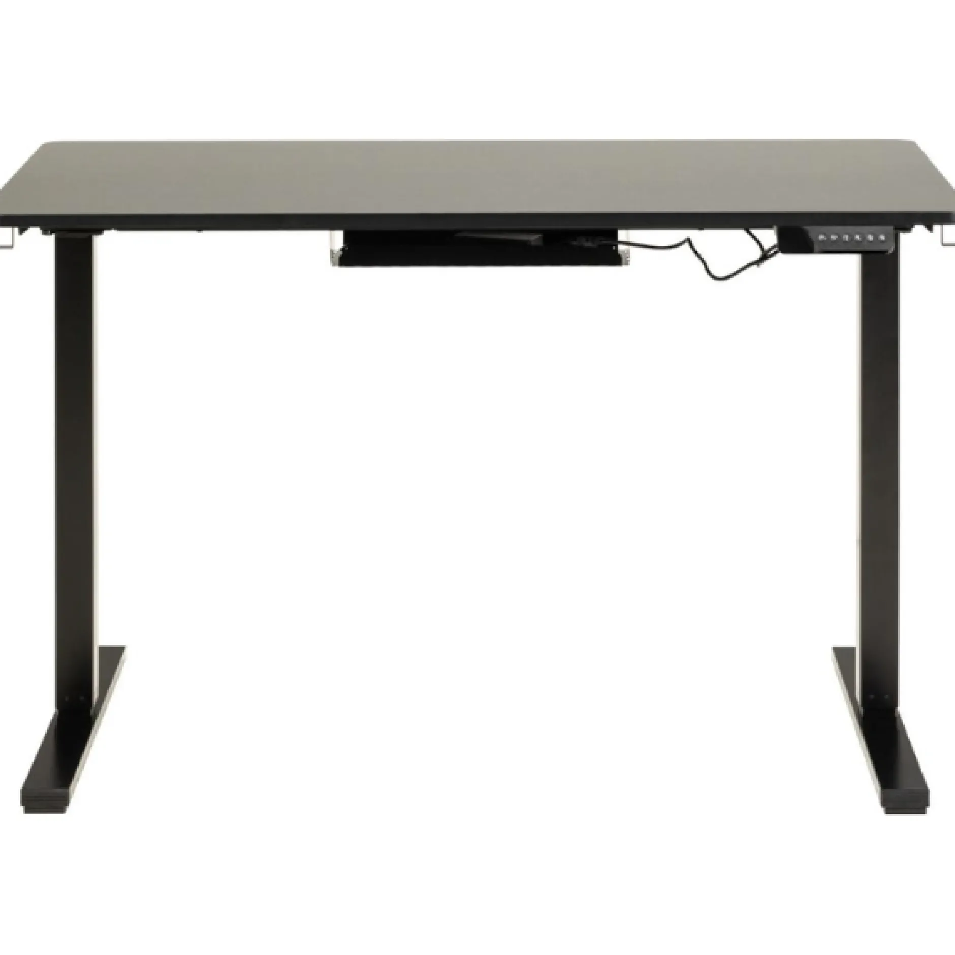 Verstellbarer Schreibtisch Garcia mit Haken - schwarz