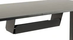 Verstellbarer Schreibtisch Garcia mit Haken - schwarz