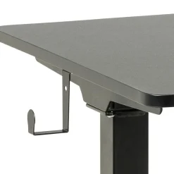 Verstellbarer Schreibtisch Garcia mit Haken - schwarz