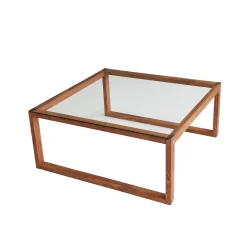 Via Couchtisch | GEHÄRTETES GLAS | Holz