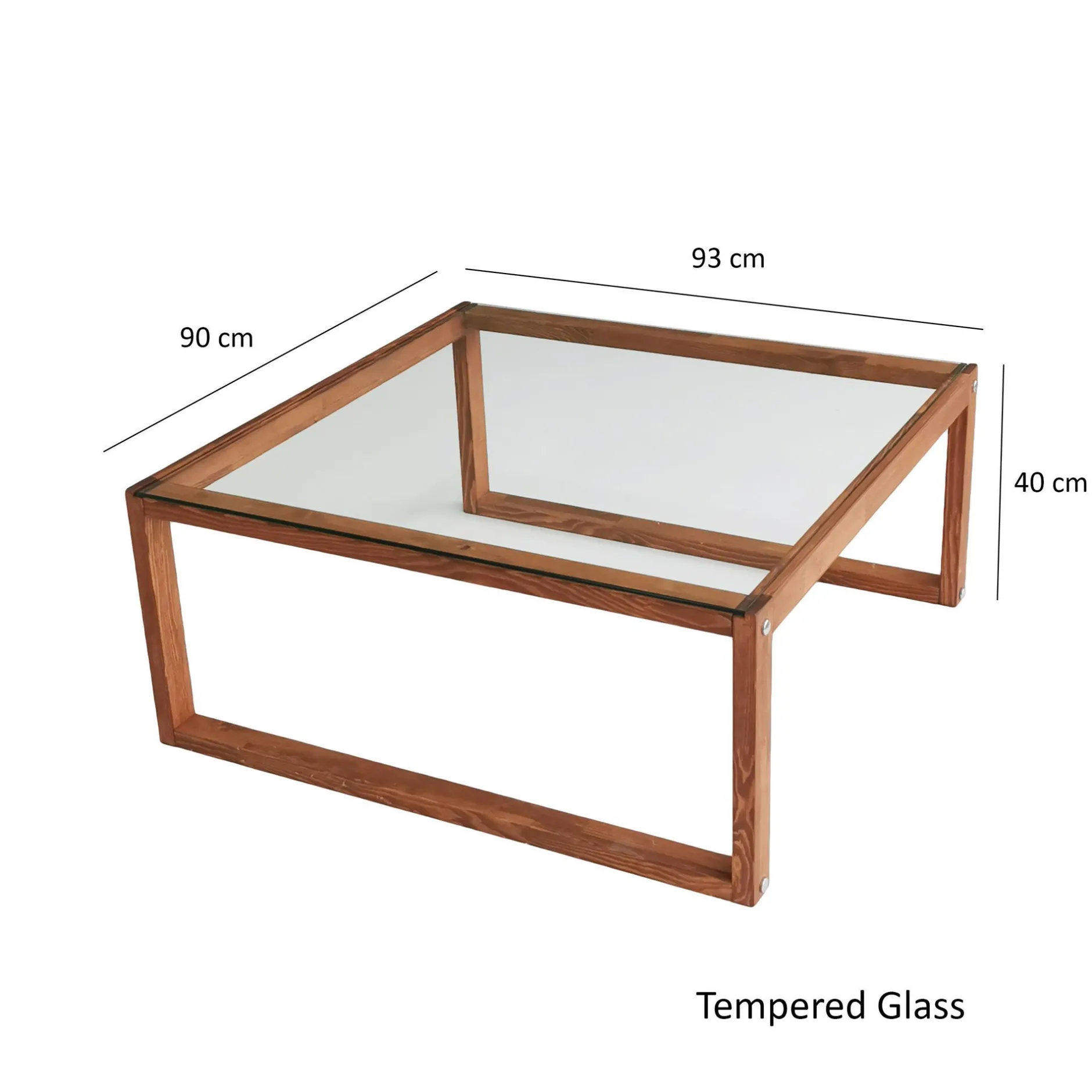Via Couchtisch | GEHÄRTETES GLAS | Holz