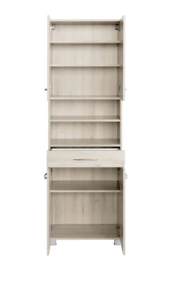 Vielseitiger Stauschrank Portofino | 60 x 35 x 180 cm | Beech Oak Design