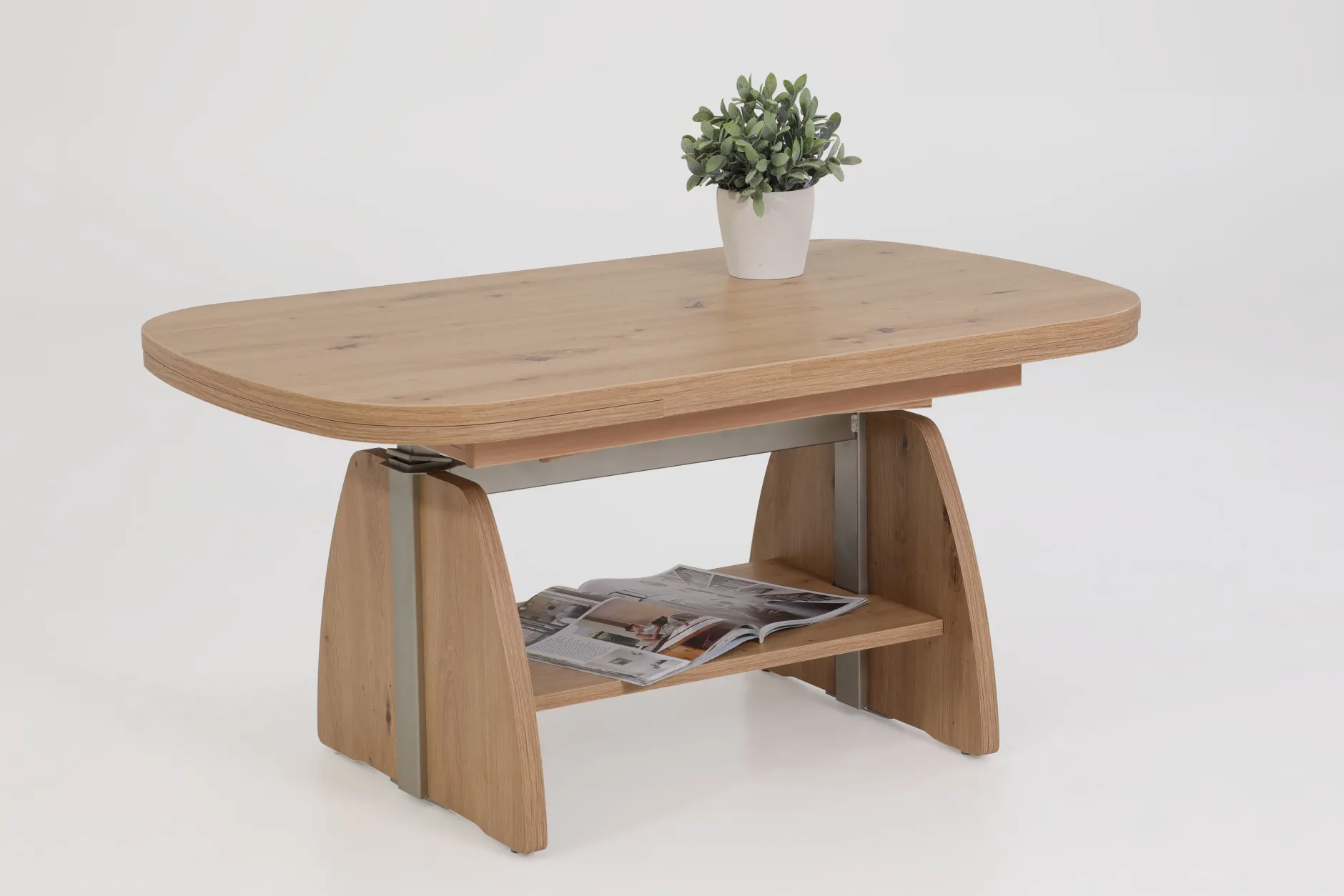 Vienna Couchtisch 108/157x67x52/71 cm-artisan Eiche