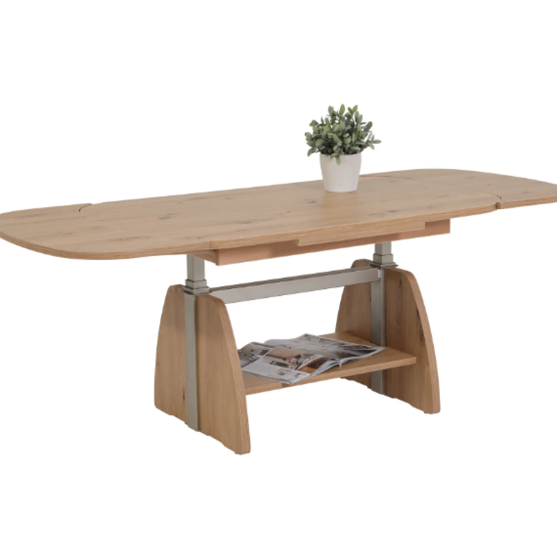 Vienna Couchtisch 108/157x67x52/71 cm-artisan Eiche