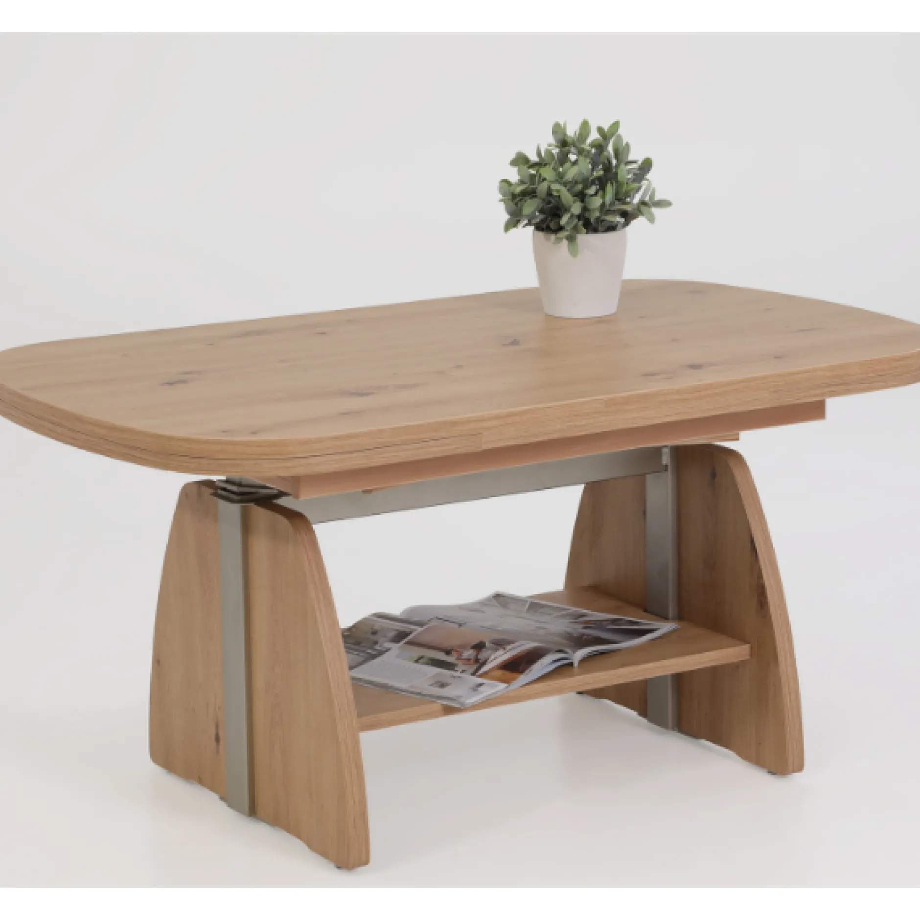 Vienna Couchtisch 108/157x67x52/71 cm-artisan Eiche