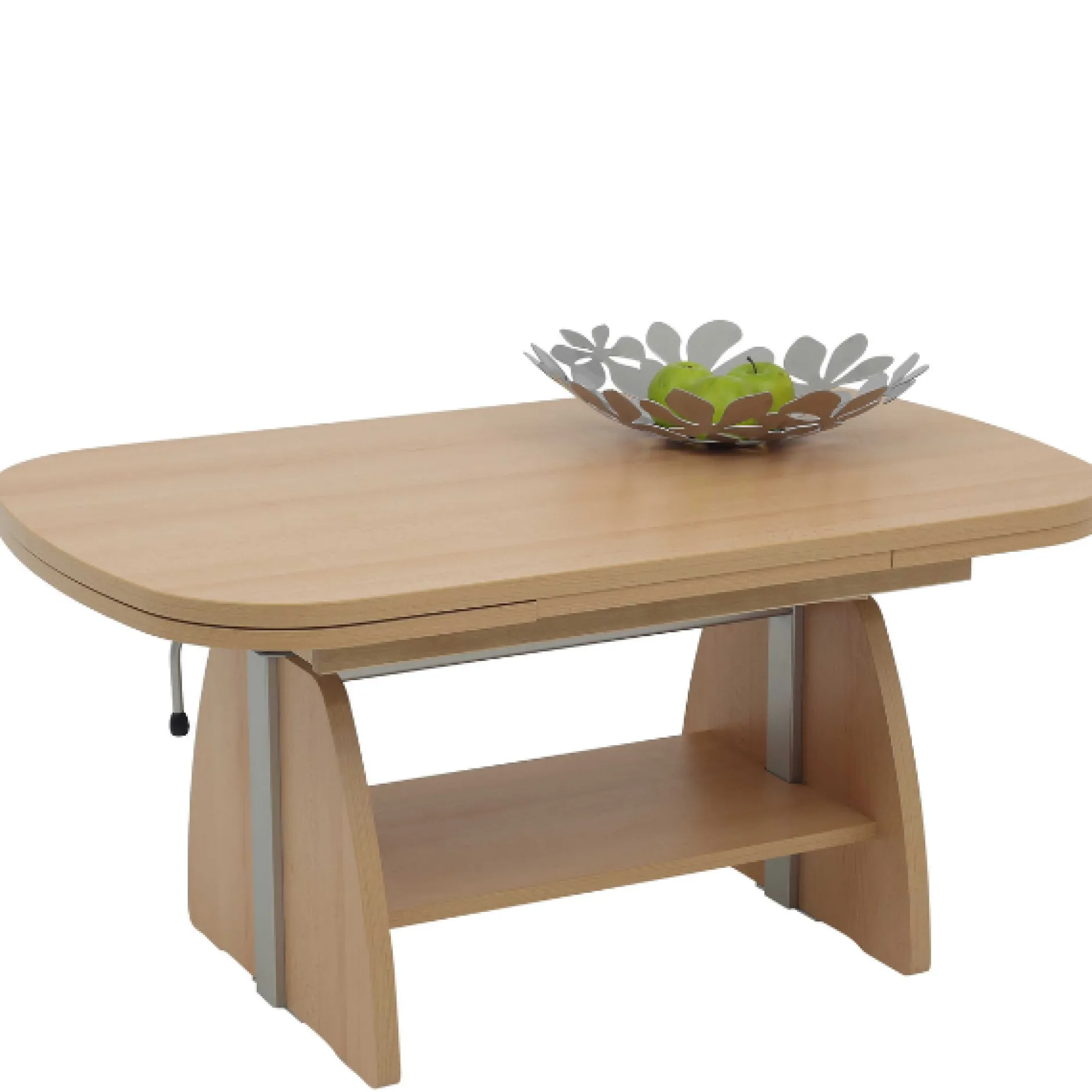 Vienna Couchtisch 108/157x67x52/71 cm Buche
