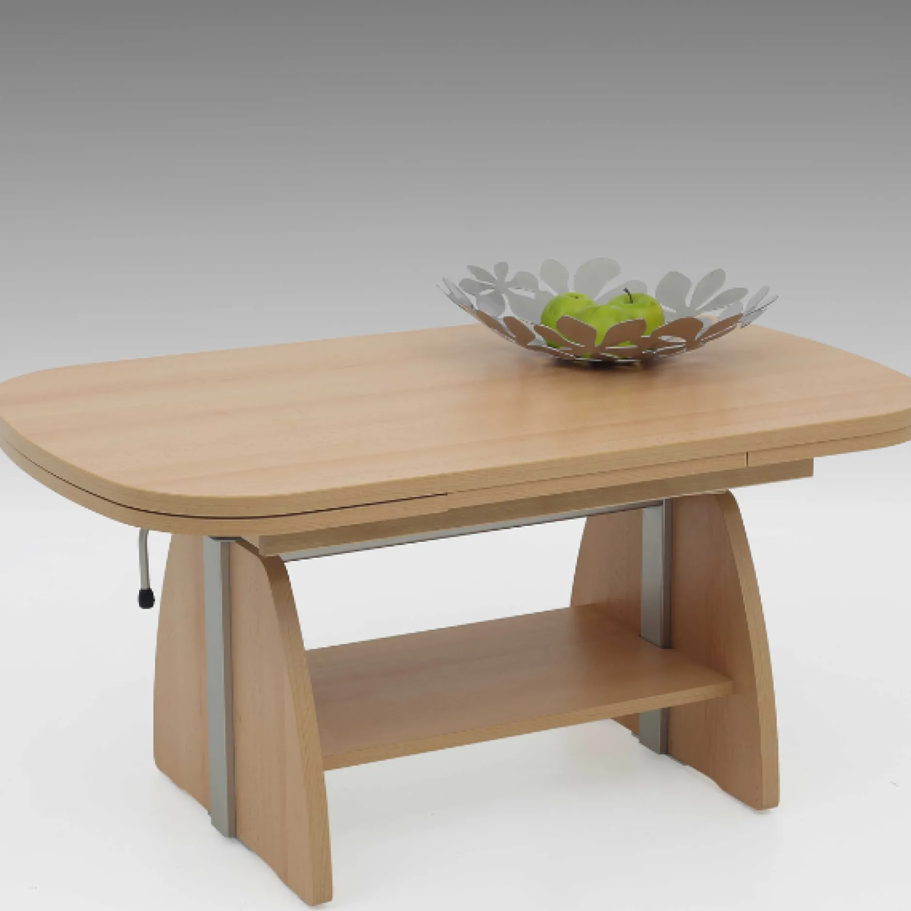 Vienna Couchtisch 108/157x67x52/71 cm Buche
