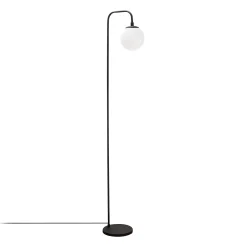 Viran Stehleuchte | METALLGEHÄUSE | Schwarz, Creme