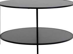 Vita Couchtisch - Ø80x45 cm - schwarz