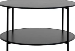 Vita Couchtisch - Ø80x45 cm - schwarz