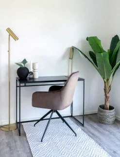 Vita Desk - Schwarz | Modern Desk | 100x45x75 cm