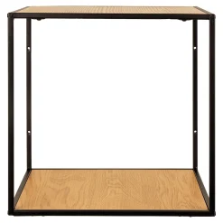 Vita Wandregal - Eiche Natur und Schwarz | 36x36x36 cm