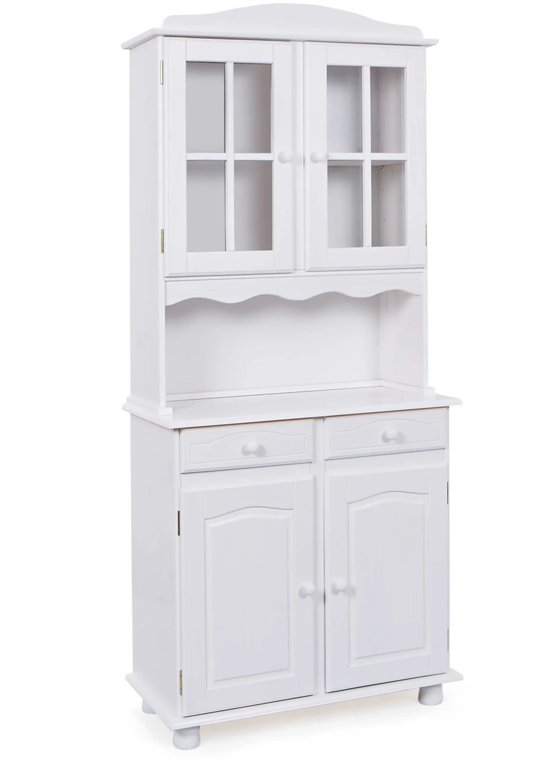 Vitrinenschrank Abaco - weiß