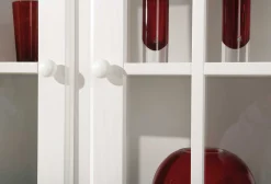 Vitrinenschrank Abaco - weiß