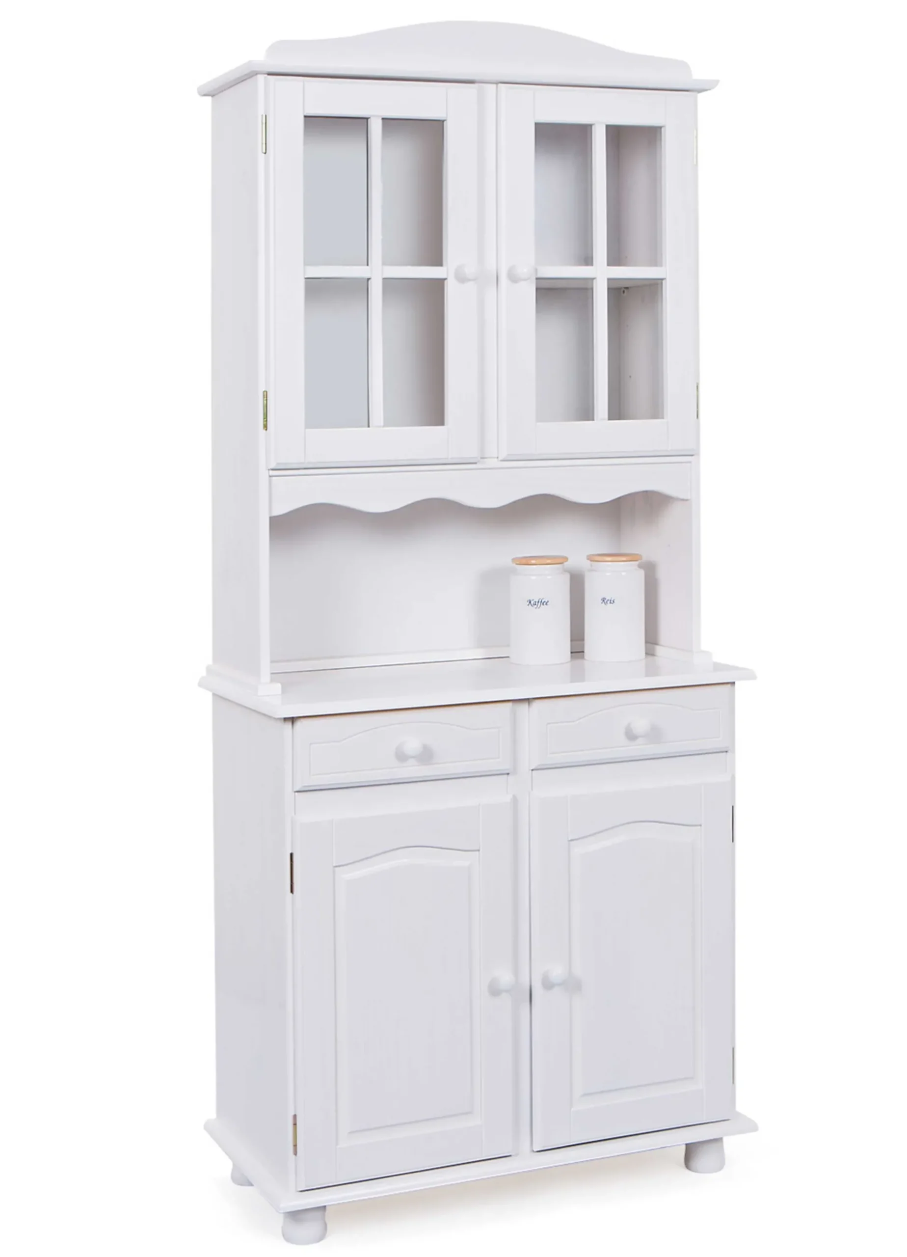 Vitrinenschrank Abaco - weiß