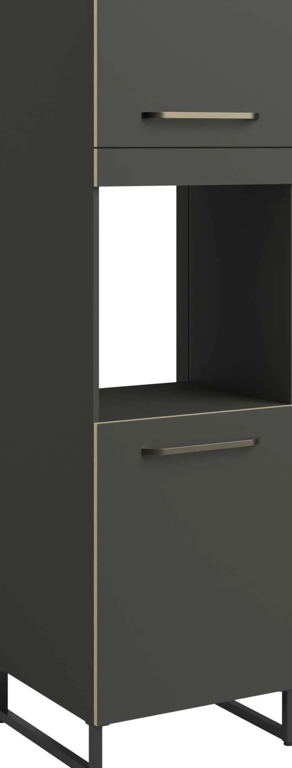 Wade Säulenschrank mit Platz für Backofen - anthrazit