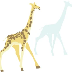 Wandaufkleber Giraffe