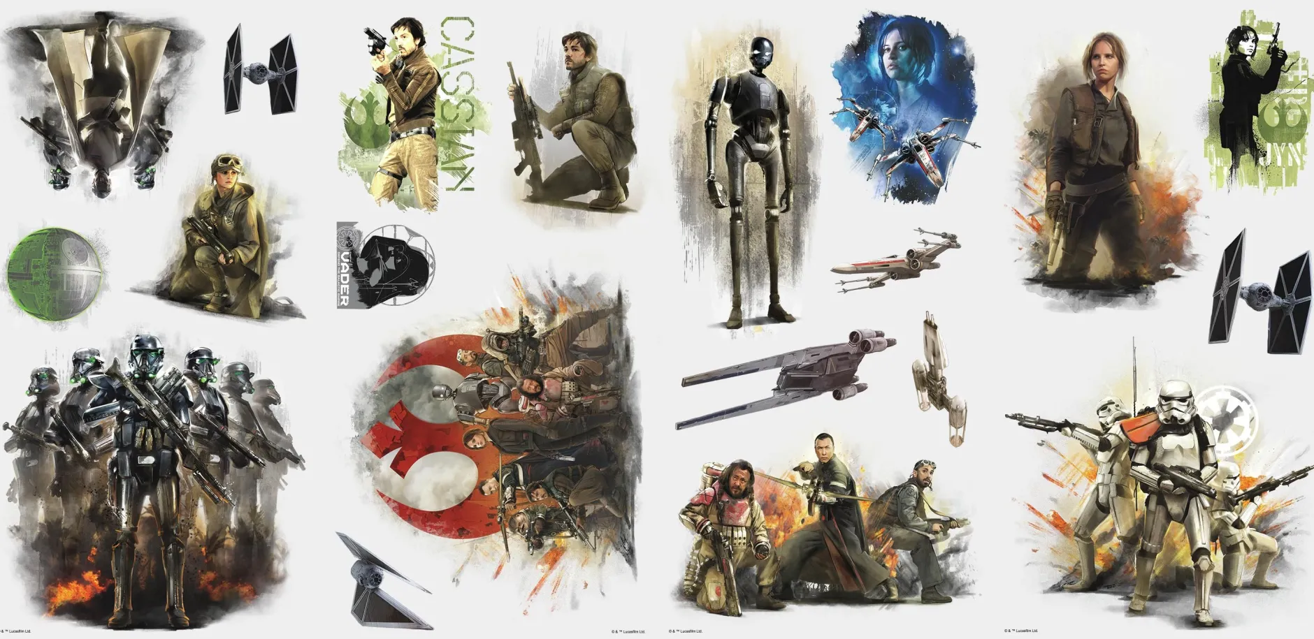 Wandaufkleber Star Wars Rogue One