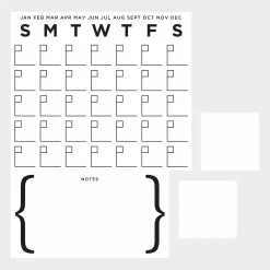 Wandaufkleber Trockenlöschkalender