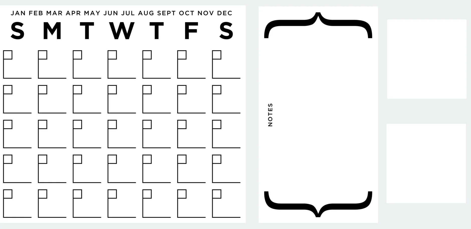 Wandaufkleber Trockenlöschkalender