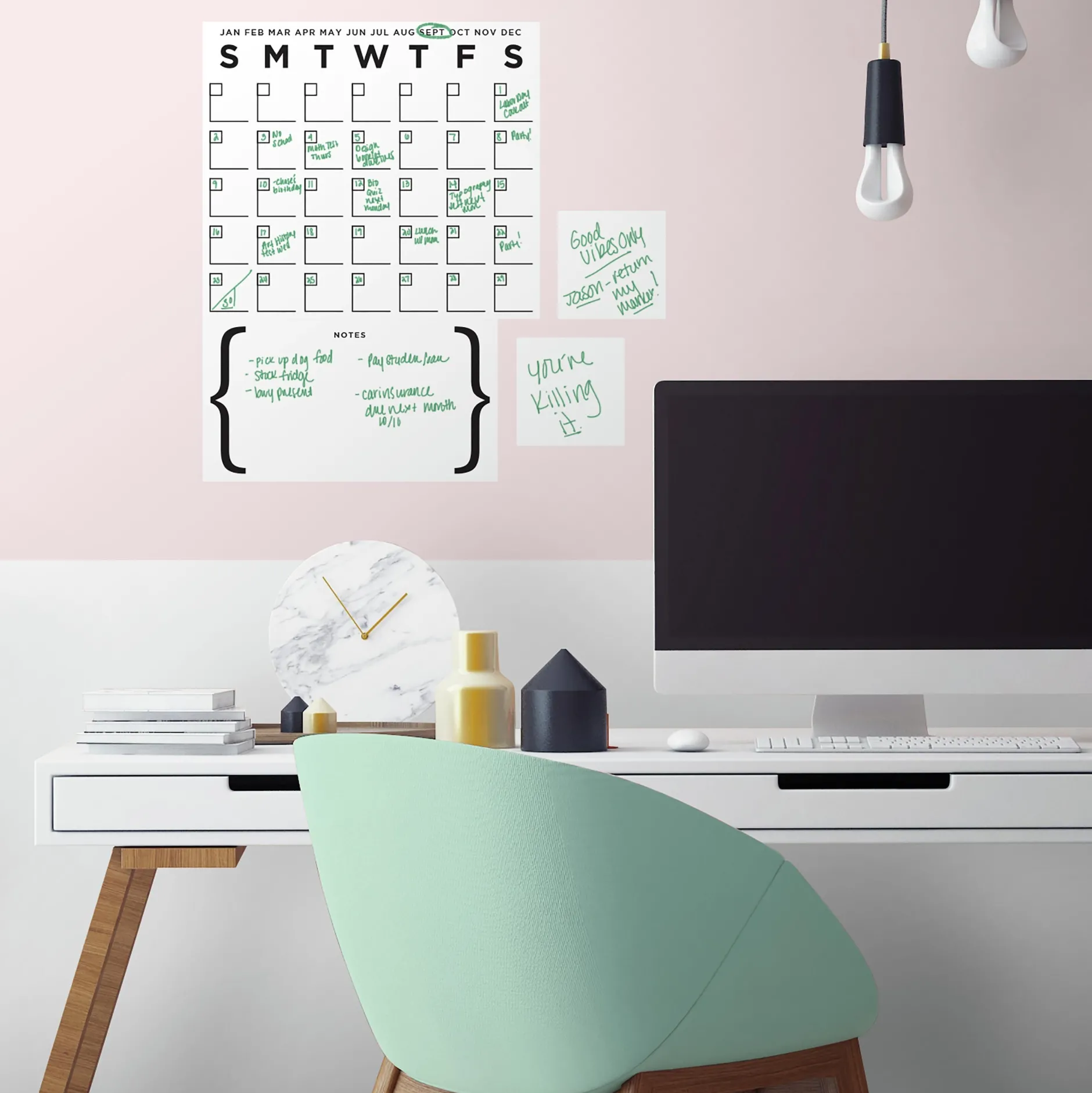 Wandaufkleber Trockenlöschkalender