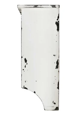 Wandgarderobe Raiden 76cm, 4 Haken - weiß/grau