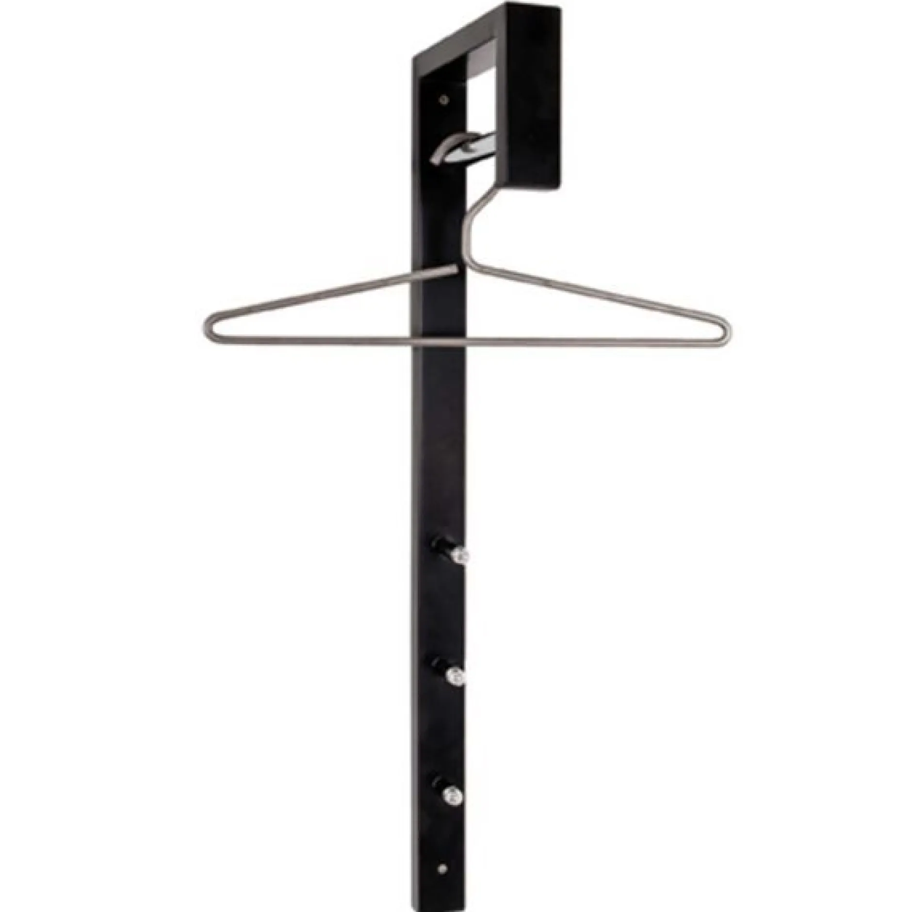 Wandgarderobe | 20 x 4 x 70 cm | Schwarz