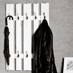 Wandgarderobe | 65 x 9 x 100 cm | Weiß